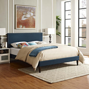 Modway Furniture Modern Macie Full Fabric Platform Bed with Squared Tapered Legs - MOD-5969