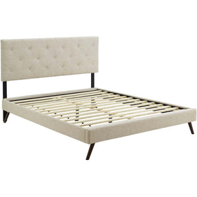 Modway Furniture Modern Tarah Full Fabric Platform Bed with Round Splayed Legs - MOD-5977-Minimal & Modern