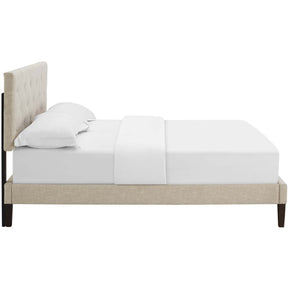 Modway Furniture Modern Tarah Full Fabric Platform Bed with Squared Tapered Legs - MOD-5985-Minimal & Modern