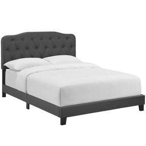 Modway Furniture Modern Amelia Queen Faux Leather Bed - MOD-5992
