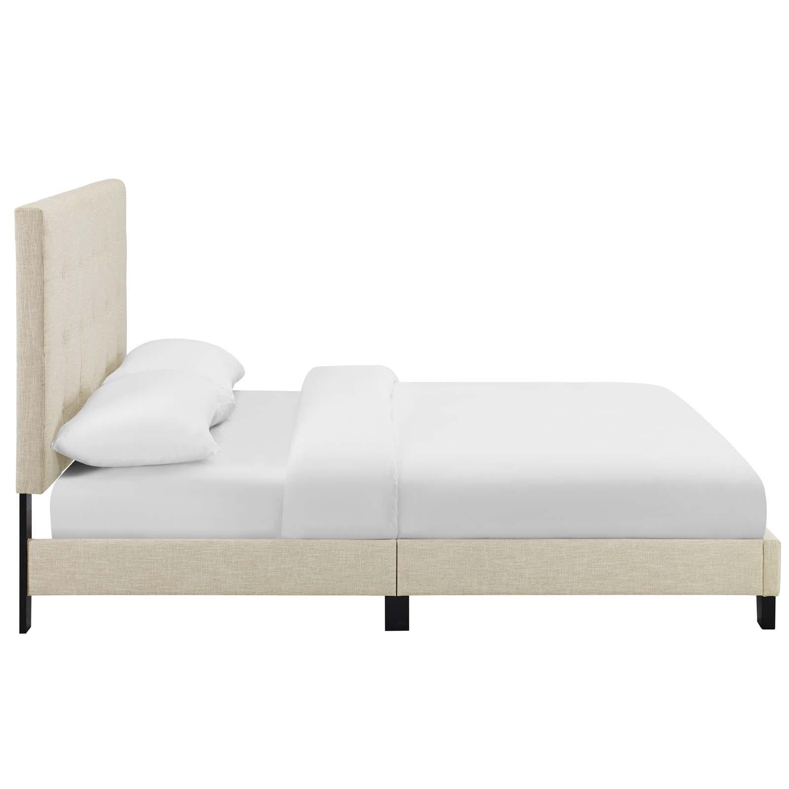 Modway Furniture Modern Melanie King Tufted Button Upholstered Fabric Platform Bed - MOD-5994