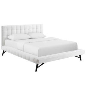 Modway Furniture Modern Julia Queen Biscuit Tufted Performance Velvet Platform Bed - MOD-6008
