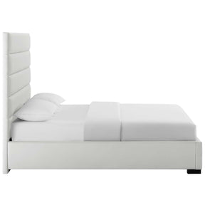 Modway Furniture Modern Genevieve Queen Faux Leather Platform Bed - MOD-6048