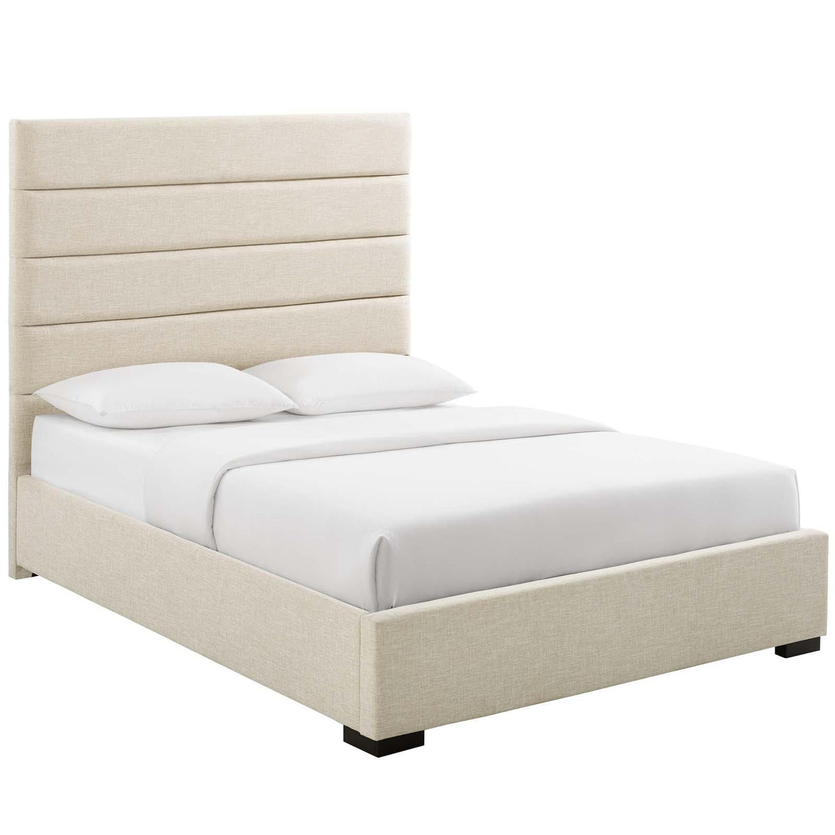 Modway Furniture Modern Genevieve Queen Upholstered Fabric Platform Bed - MOD-6049