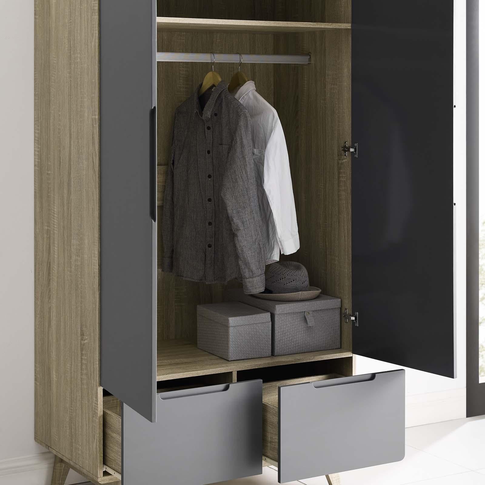 Modway Furniture Modern Origin Wood Wardrobe Cabinet - MOD-6077