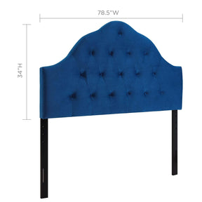 Modway Furniture Modern Sovereign King Diamond Tufted Performance Velvet Headboard - MOD-6125