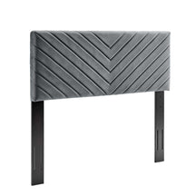 Modway Furniture Modern Alyson Angular Channel Tufted Performance Velvet King / California King Headboard - MOD-6145
