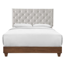 Modway Furniture Modern Rhiannon Diamond Tufted Upholstered Fabric Queen Bed - MOD-6146