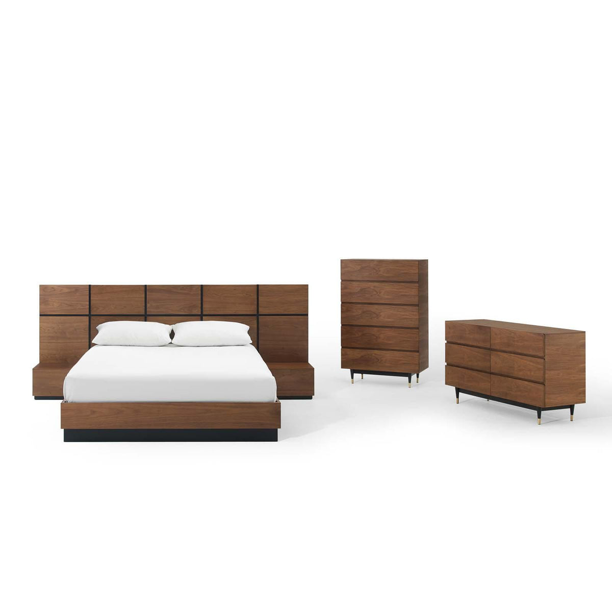 Modway Furniture Modern Caima 5-Piece Bedroom Set - MOD-6300