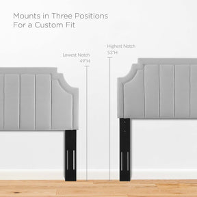 Modway Furniture Modern Alyona Channel Tufted Performance Velvet King/California King Headboard - MOD-6348