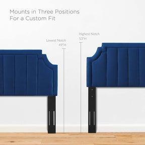 Modway Furniture Modern Alyona Channel Tufted Performance Velvet King/California King Headboard - MOD-6348