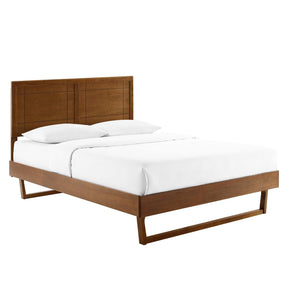 Modway Furniture Modern Marlee Queen Wood Platform Bed With Angular Frame - MOD-6381