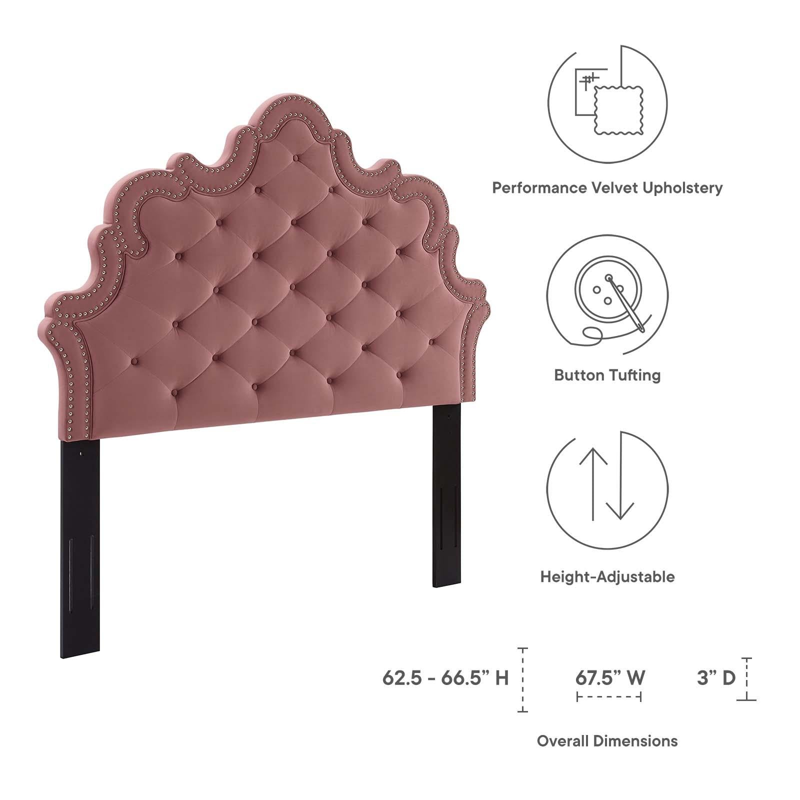 Modway Furniture Modern Arabella Button-Tufted Performance Velvet Full/Queen Headboard - MOD-6563
