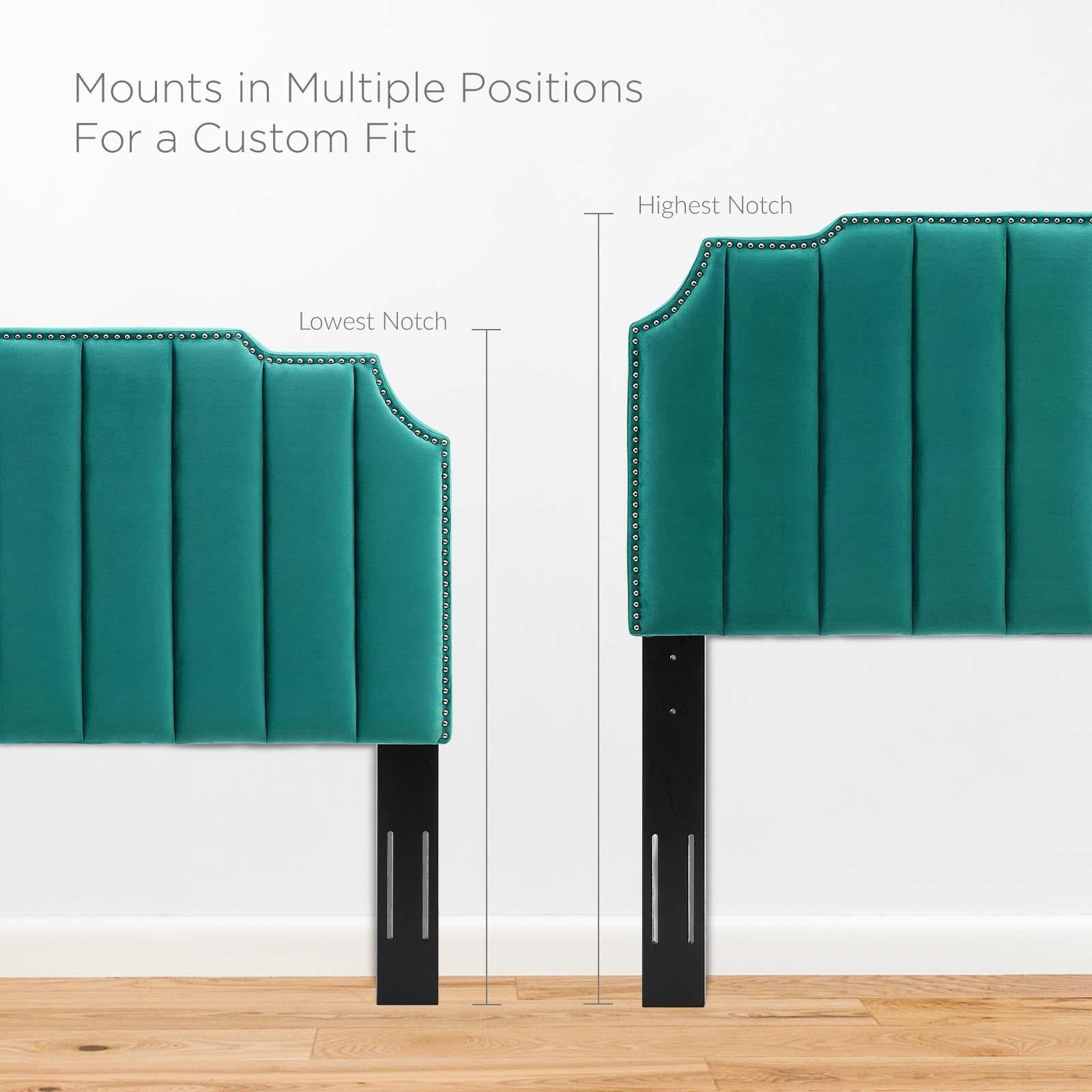Modway Furniture Modern Colette Queen Performance Velvet Platform Bed - MOD-6583