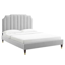 Modway Furniture Modern Colette Queen Performance Velvet Platform Bed - MOD-6584