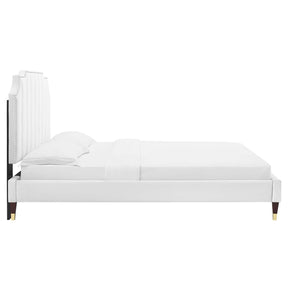 Modway Furniture Modern Colette Queen Performance Velvet Platform Bed - MOD-6584