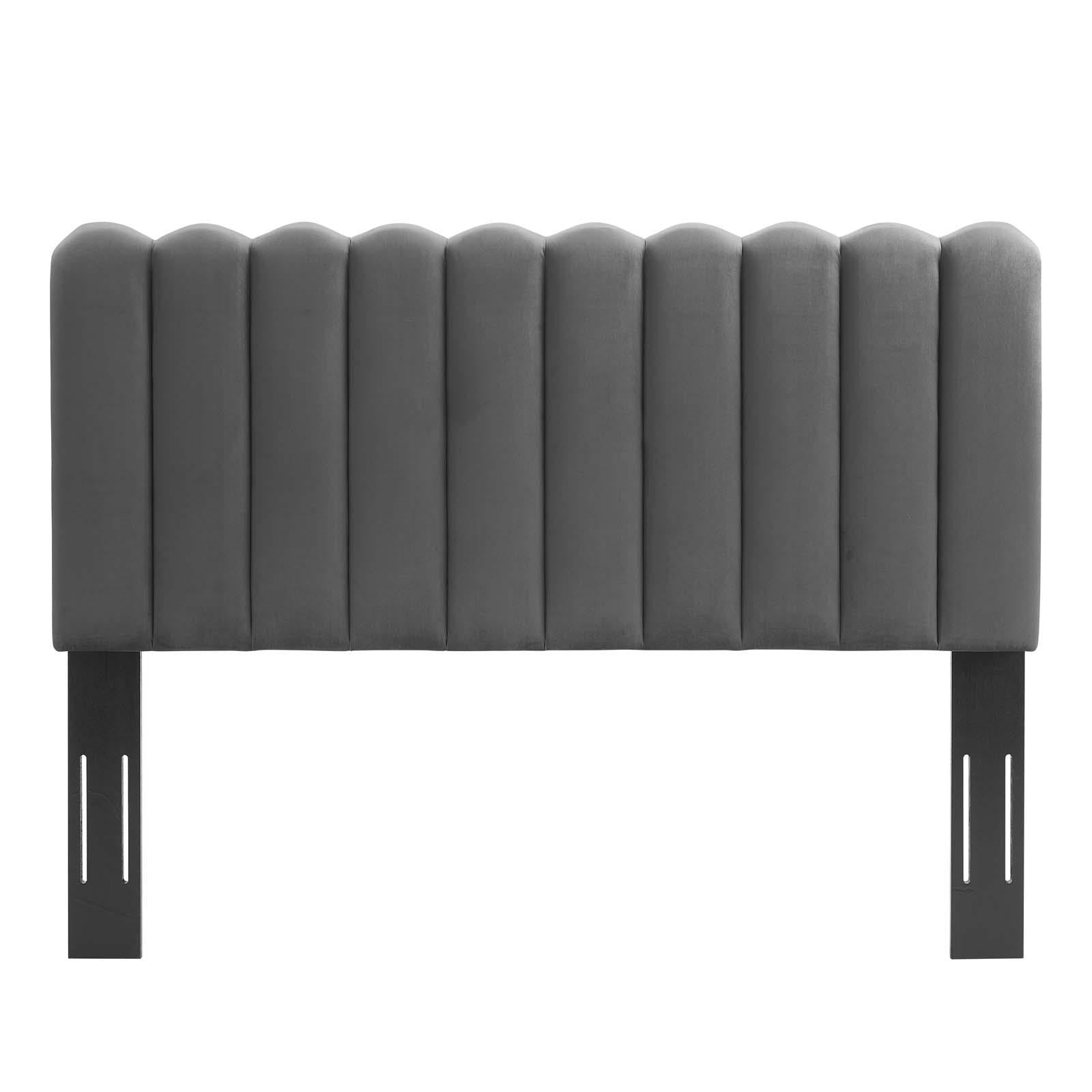 Modway Furniture Modern Reagan Queen Performance Velvet Platform Bed - MOD-6588