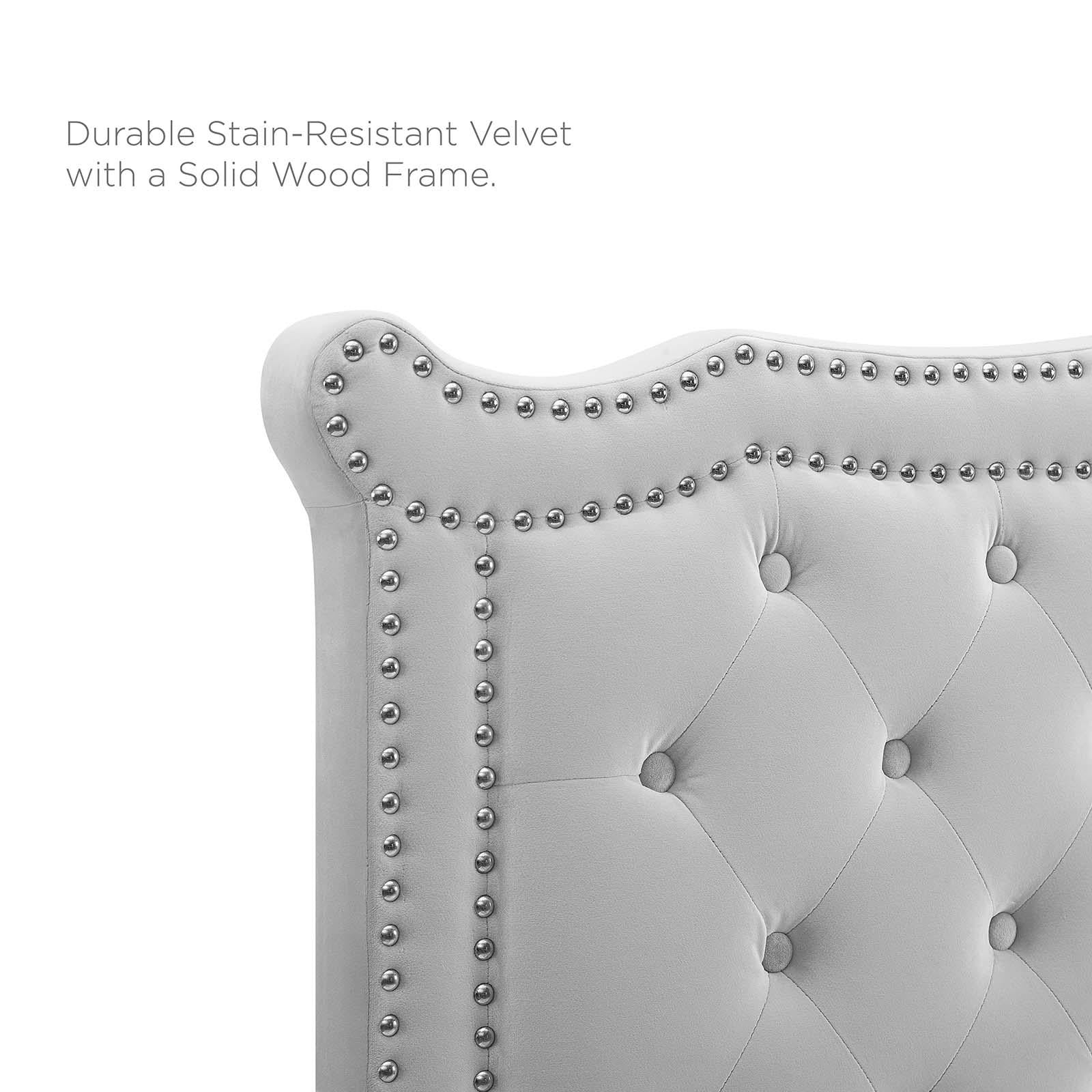 Modway Furniture Modern Clara Performance Velvet Queen Platform Bed - MOD-6592