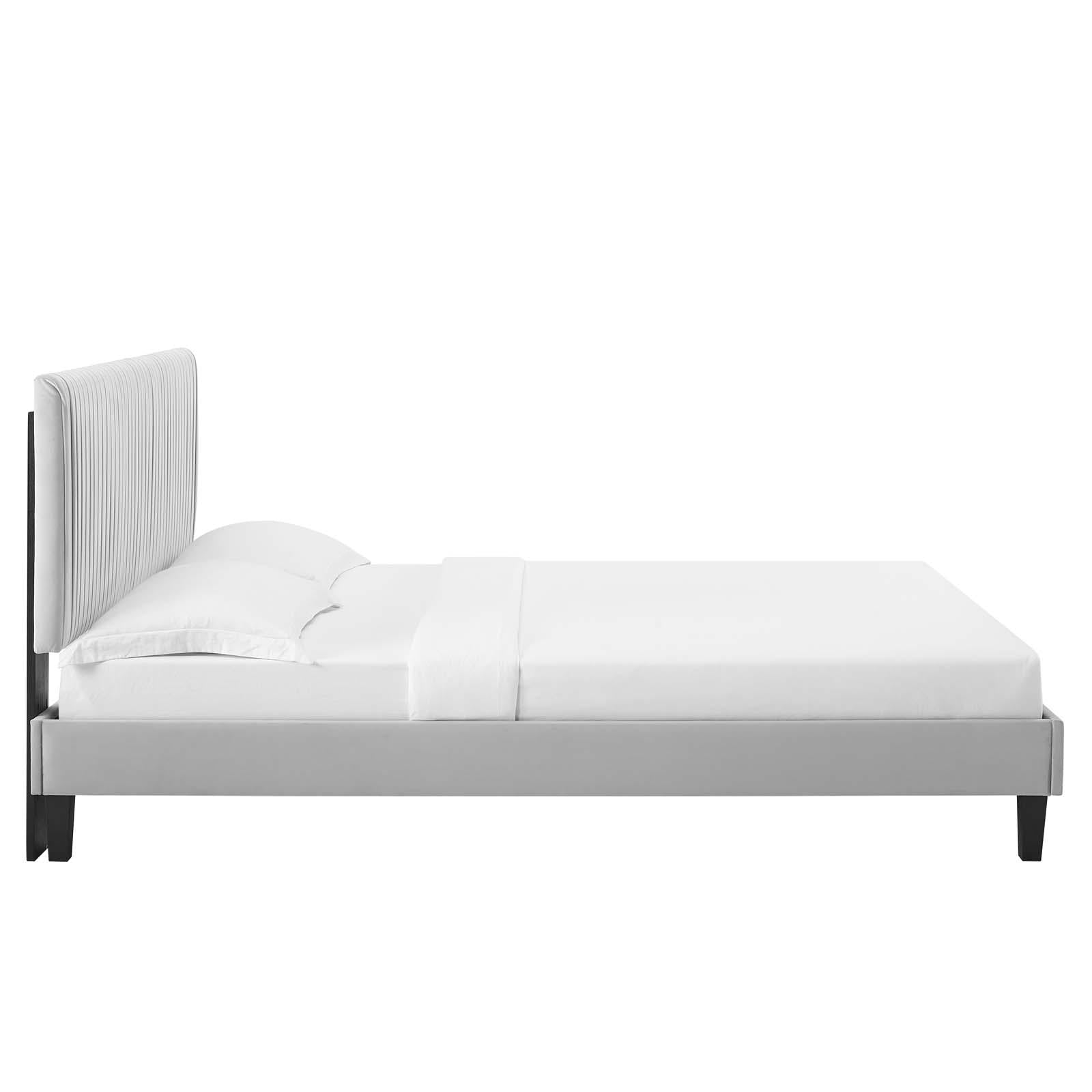 Modway Furniture Modern Peyton Performance Velvet Queen Platform Bed - MOD-6597