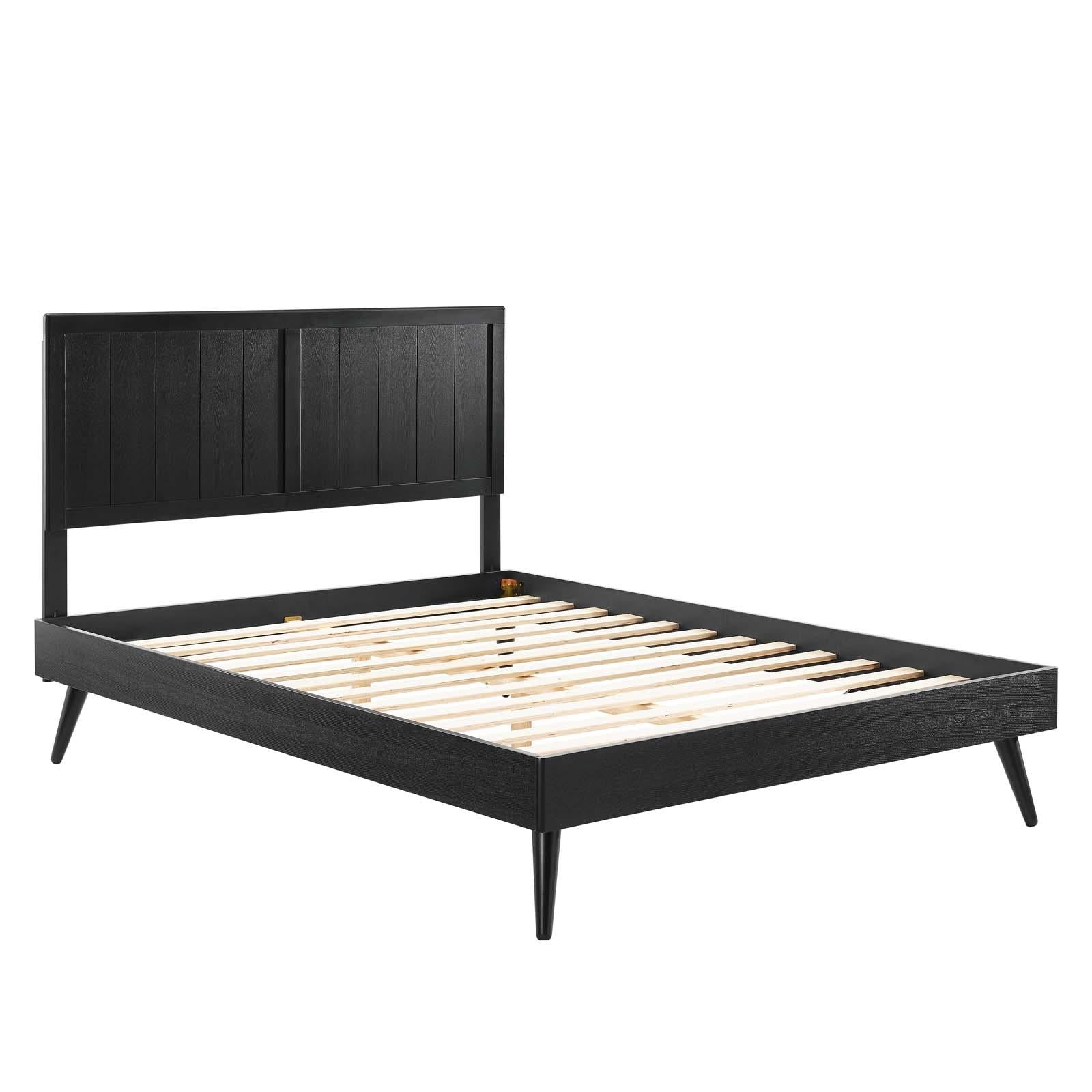 Modway Furniture Modern Alana King Wood Platform Bed With Splayed Legs - MOD-6620