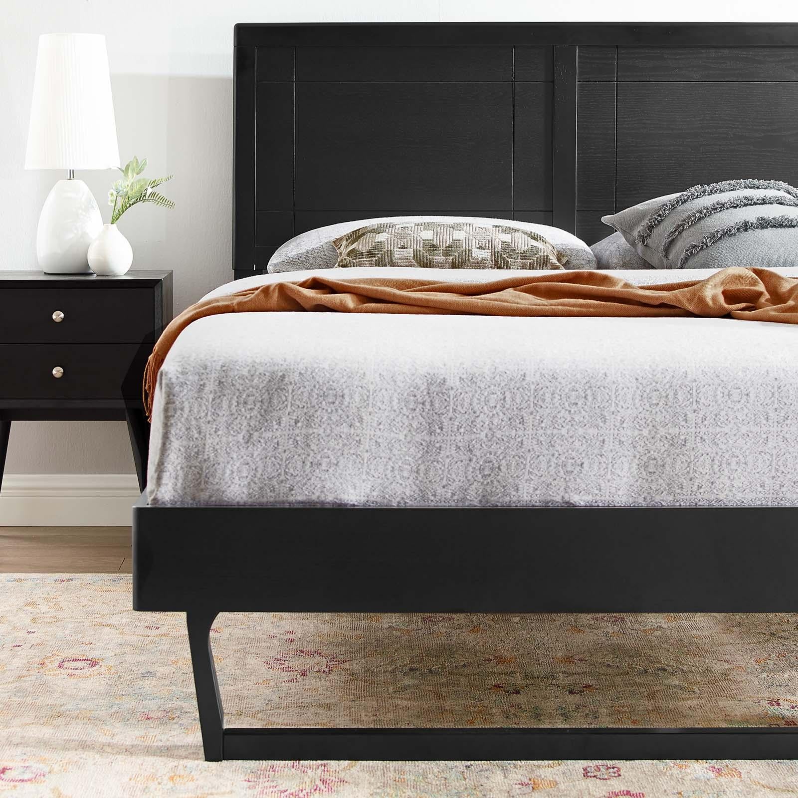 Modway Furniture Modern Marlee Twin Wood Platform Bed With Angular Frame - MOD-6627