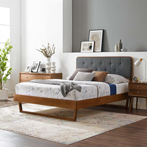 Modway Furniture Modern Bridgette Twin Wood Platform Bed With Angular Frame - MOD-6645