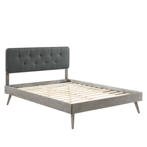 Modway Furniture Modern Bridgette Full Wood Platform Bed With Splayed Legs - MOD-6646