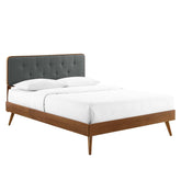 Modway Furniture Modern Bridgette King Wood Platform Bed With Splayed Legs - MOD-6647