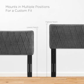 Modway Furniture Modern Phillipa Performance Velvet Queen Platform Bed - MOD-6706