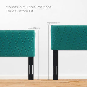 Modway Furniture Modern Phillipa Performance Velvet Queen Platform Bed - MOD-6706