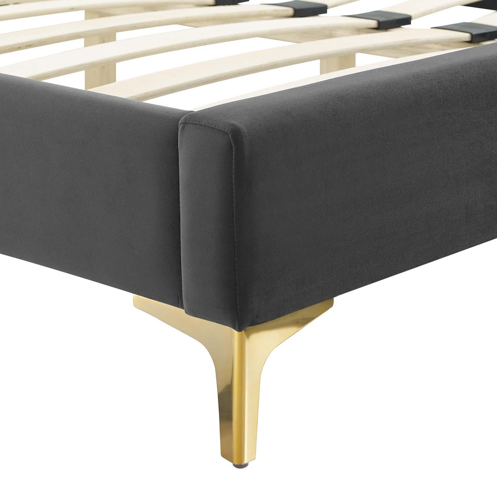 Modway Furniture Modern Portia Performance Velvet Queen Platform Bed - MOD-6709