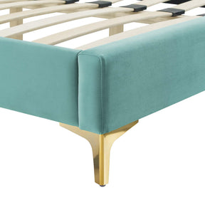 Modway Furniture Modern Sienna Performance Velvet Queen Platform Bed - MOD-6712