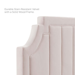 Modway Furniture Modern Sienna Performance Velvet Queen Platform Bed - MOD-6712