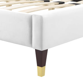 Modway Furniture Modern Juniper Channel Tufted Performance Velvet Full Platform Bed - MOD-6746