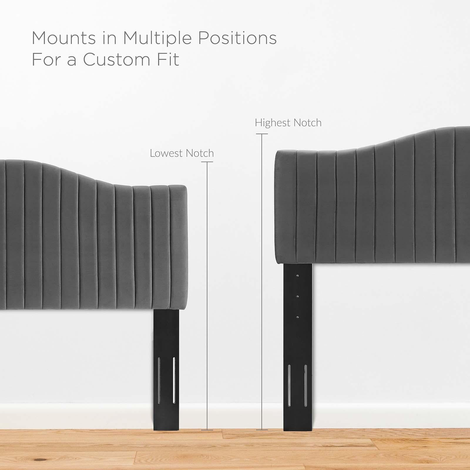 Modway Furniture Modern Juniper Channel Tufted Performance Velvet Full Platform Bed - MOD-6747