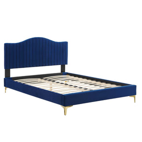 Modway Furniture Modern Juniper Channel Tufted Performance Velvet King Platform Bed - MOD-6748