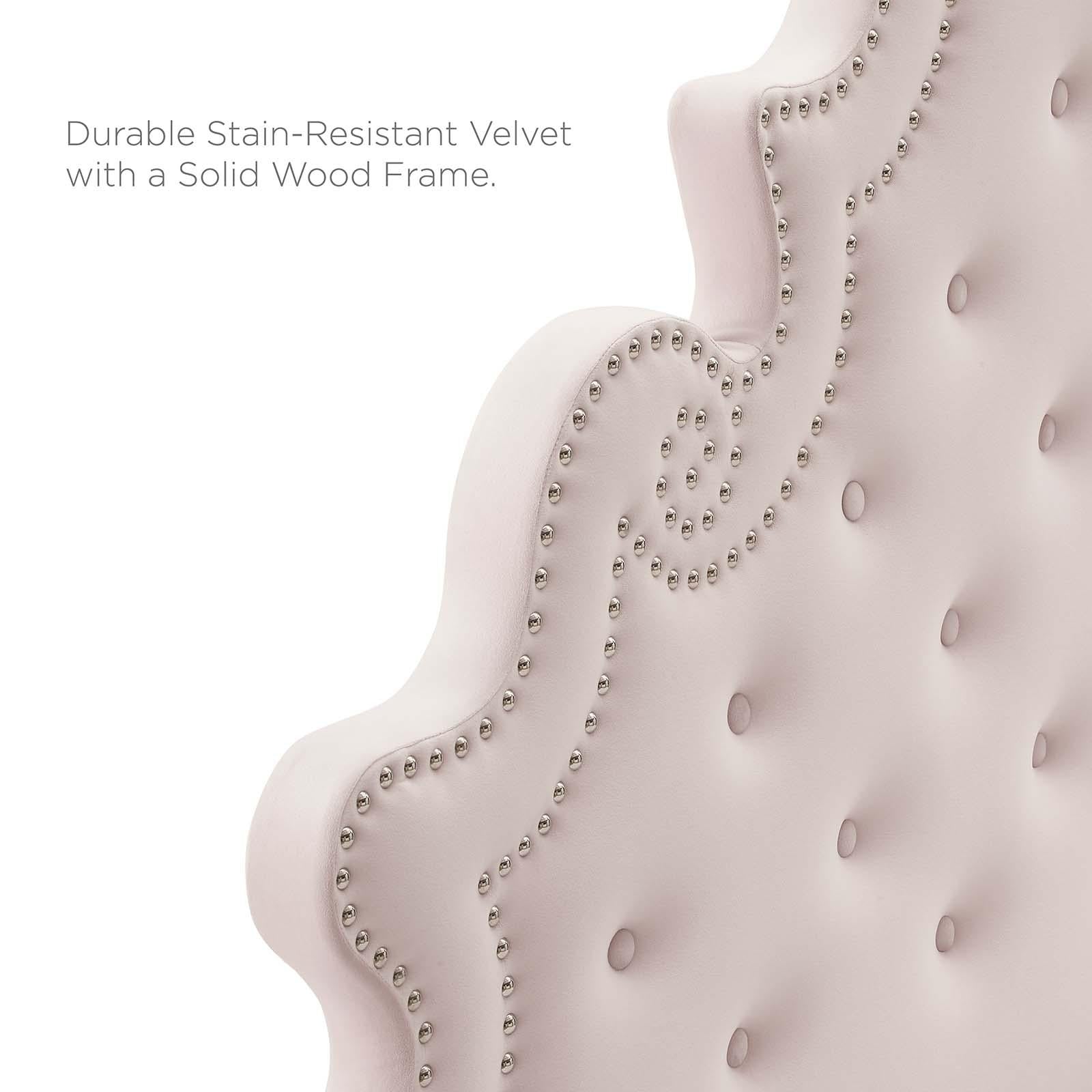 Modway Furniture Modern Gwyneth Tufted Performance Velvet Queen Platform Bed - MOD-6752