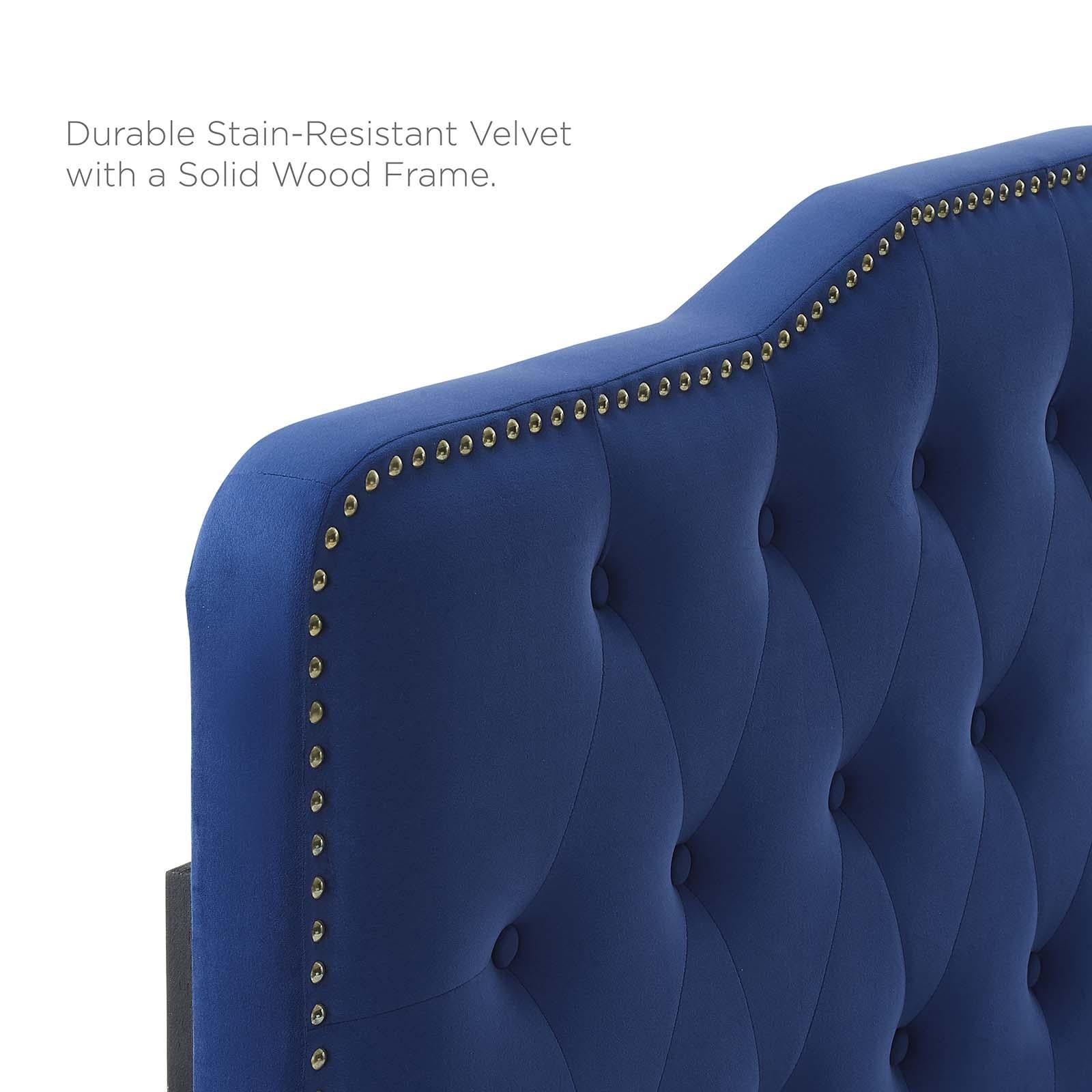 Modway Furniture Modern Amber Performance Velvet Queen Platform Bed - MOD-6777