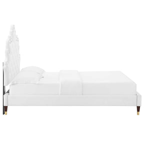 Modway Furniture Modern Sasha Button-Tufted Performance Velvet Twin Bed - MOD-6792