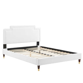 Modway Furniture Modern Liva Performance Velvet Twin Bed - MOD-6796