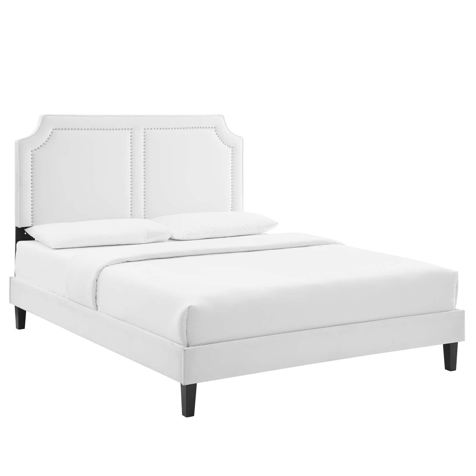 Modway Furniture Modern Novi Performance Velvet Twin Bed - MOD-6798