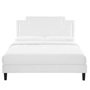 Modway Furniture Modern Liva Performance Velvet Twin Bed - MOD-6801
