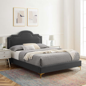 Modway Furniture Modern Aviana Performance Velvet Full Bed - MOD-6804