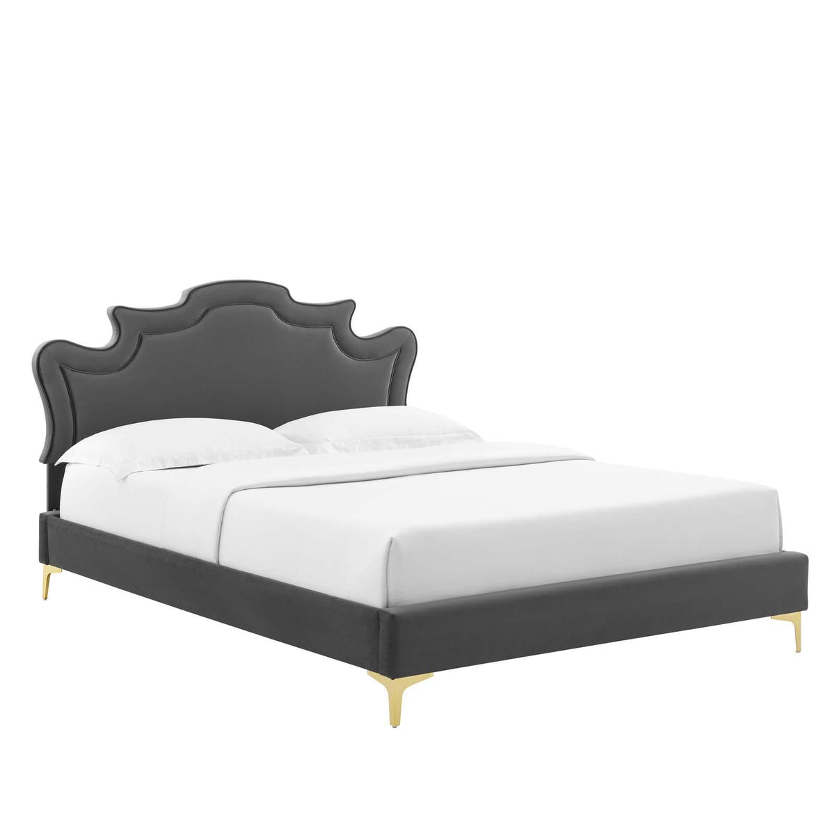 Modway Furniture Modern Neena Performance Velvet Full Bed - MOD-6805