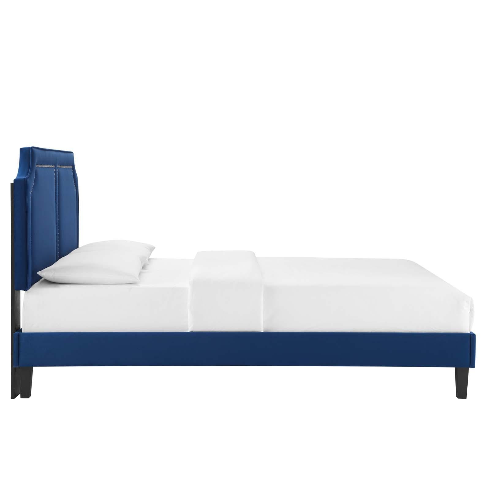 Modway Furniture Modern Novi Performance Velvet Full Bed - MOD-6813