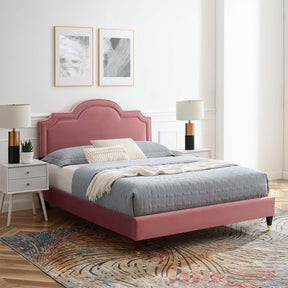 Modway Furniture Modern Aviana Performance Velvet Queen Bed - MOD-6824