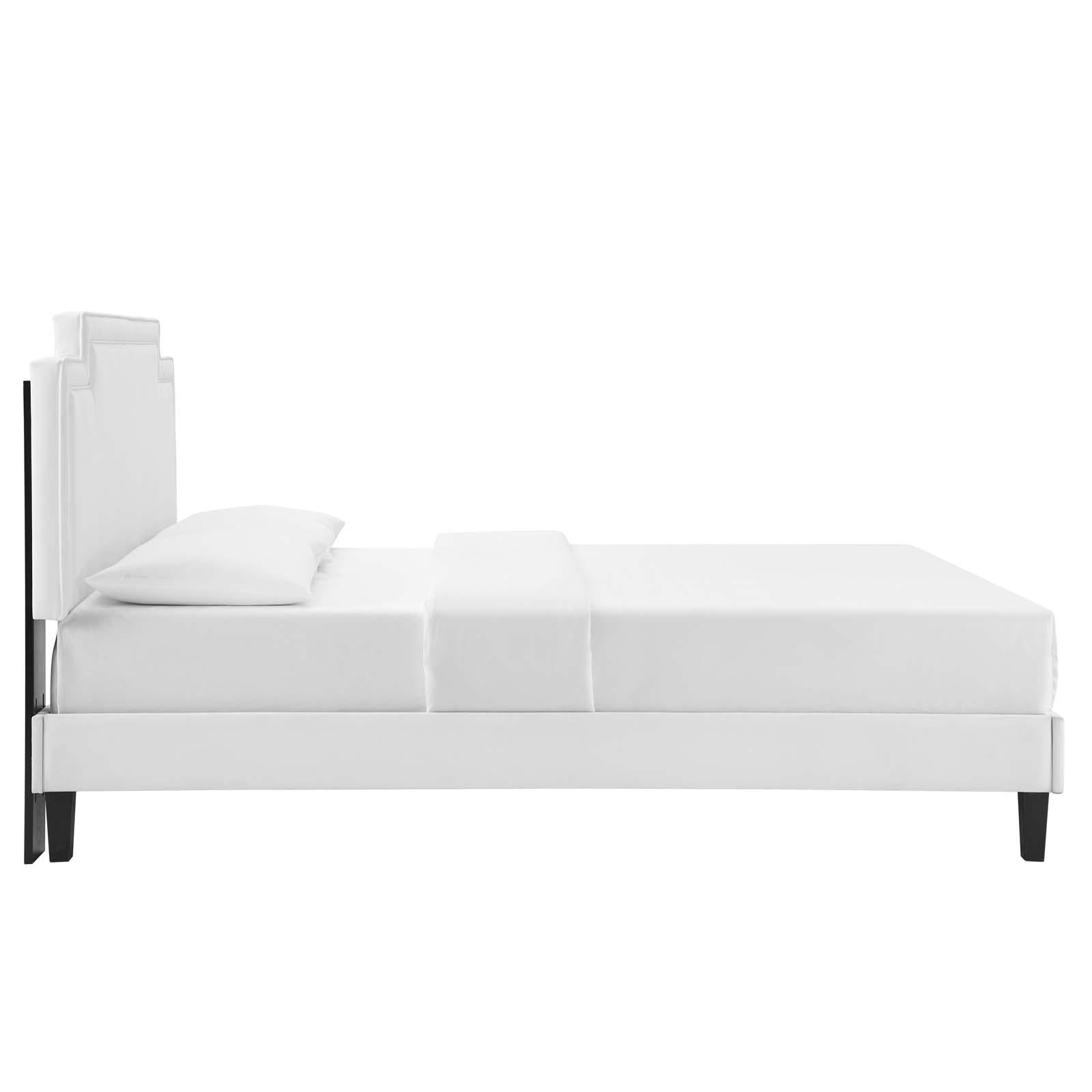 Modway Furniture Modern Liva Performance Velvet Queen Bed - MOD-6831