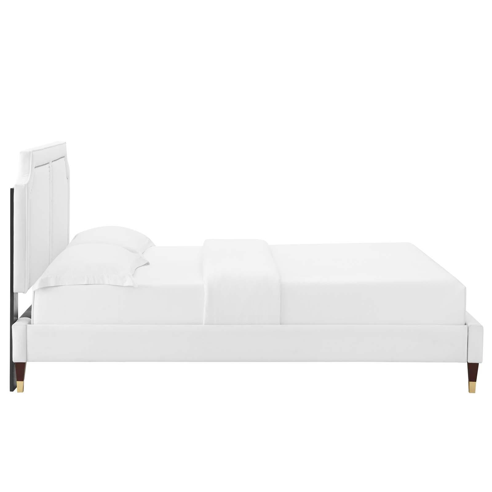 Modway Furniture Modern Novi Performance Velvet King Bed - MOD-6838
