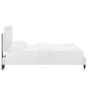 Modway Furniture Modern Novi Performance Velvet King Bed - MOD-6838