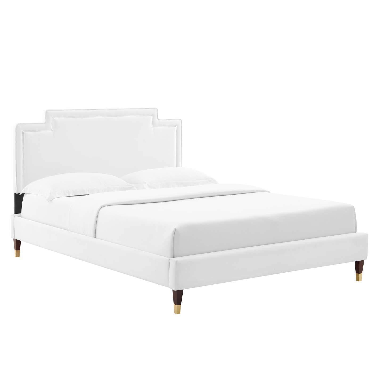 Modway Furniture Modern Liva Performance Velvet King Bed - MOD-6841
